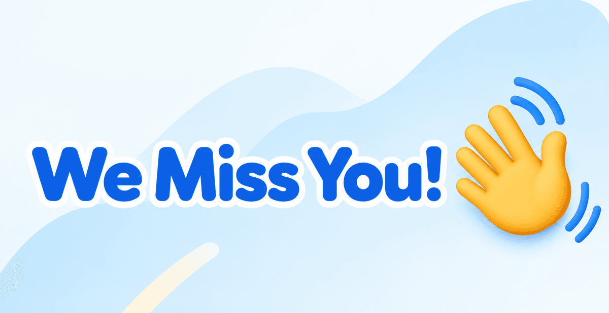 We miss you win-back creative